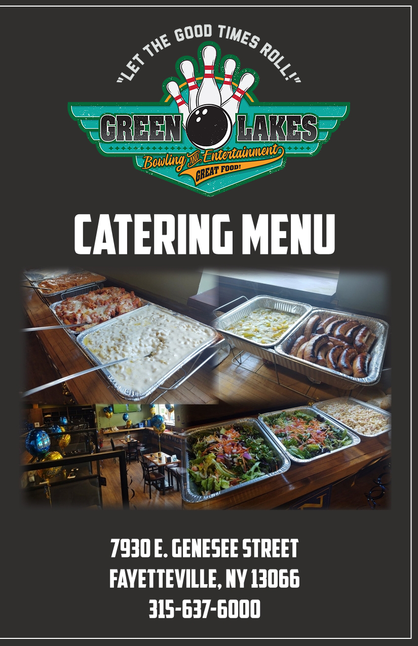 Catering Menu Front