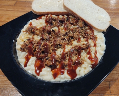 pulled pork mac and cheese