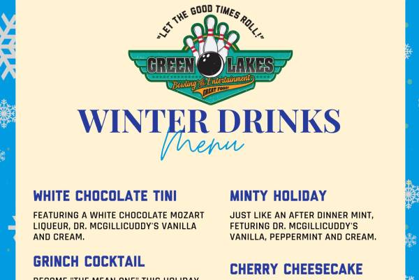 winter Drinks menu